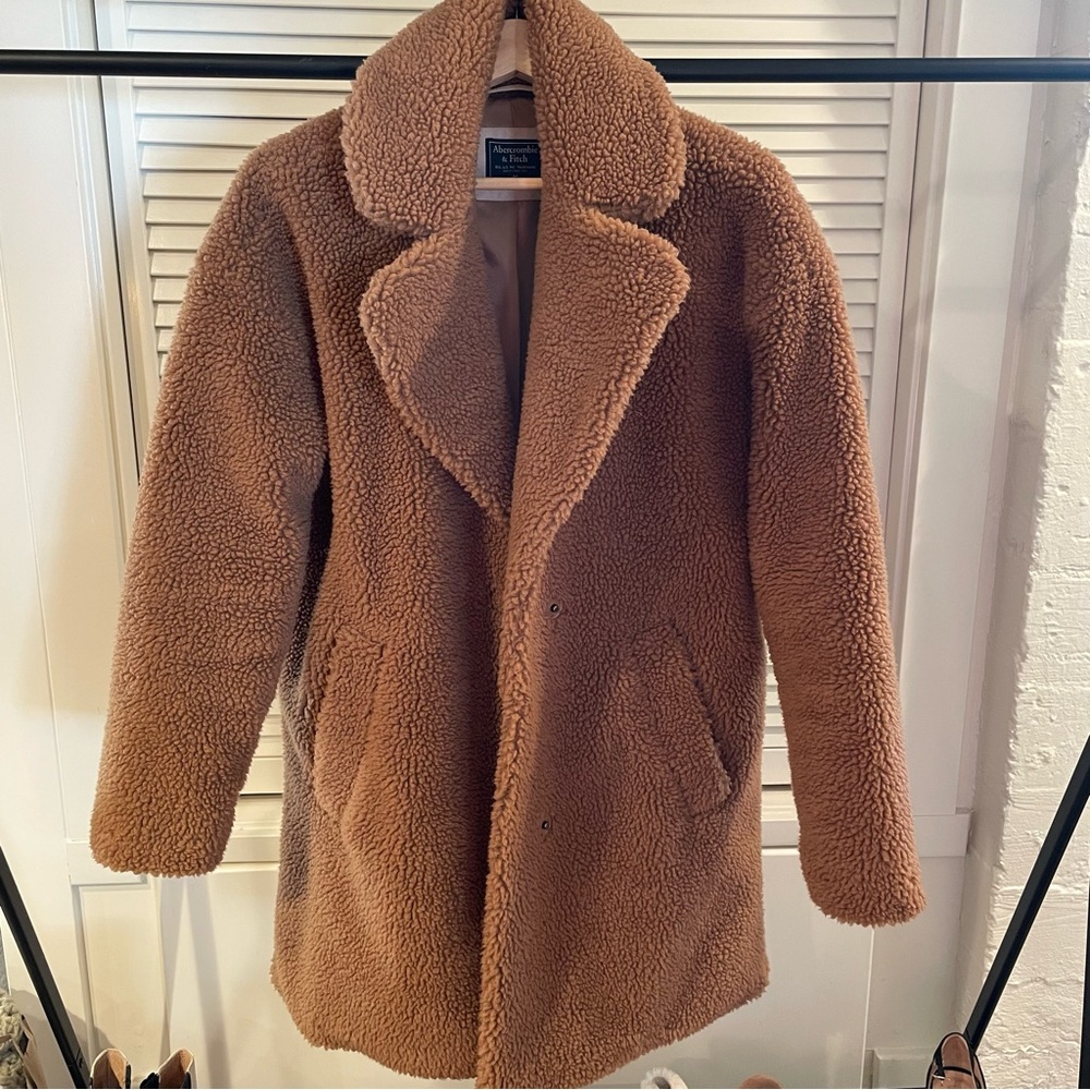 Abercrombie & Fitch Brown Teddy Jacket